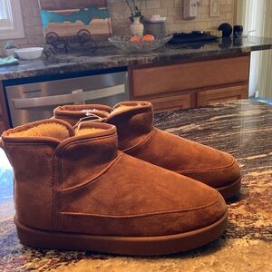 Falls Creek Cognac Fleece-Lined Footwear